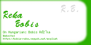 reka bobis business card